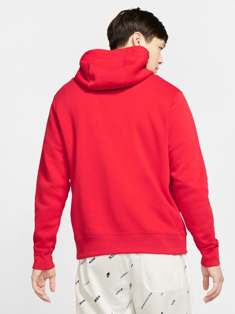 Högskolan Röd - Nike Club Tröja Hoodie - Bild 2 av 21