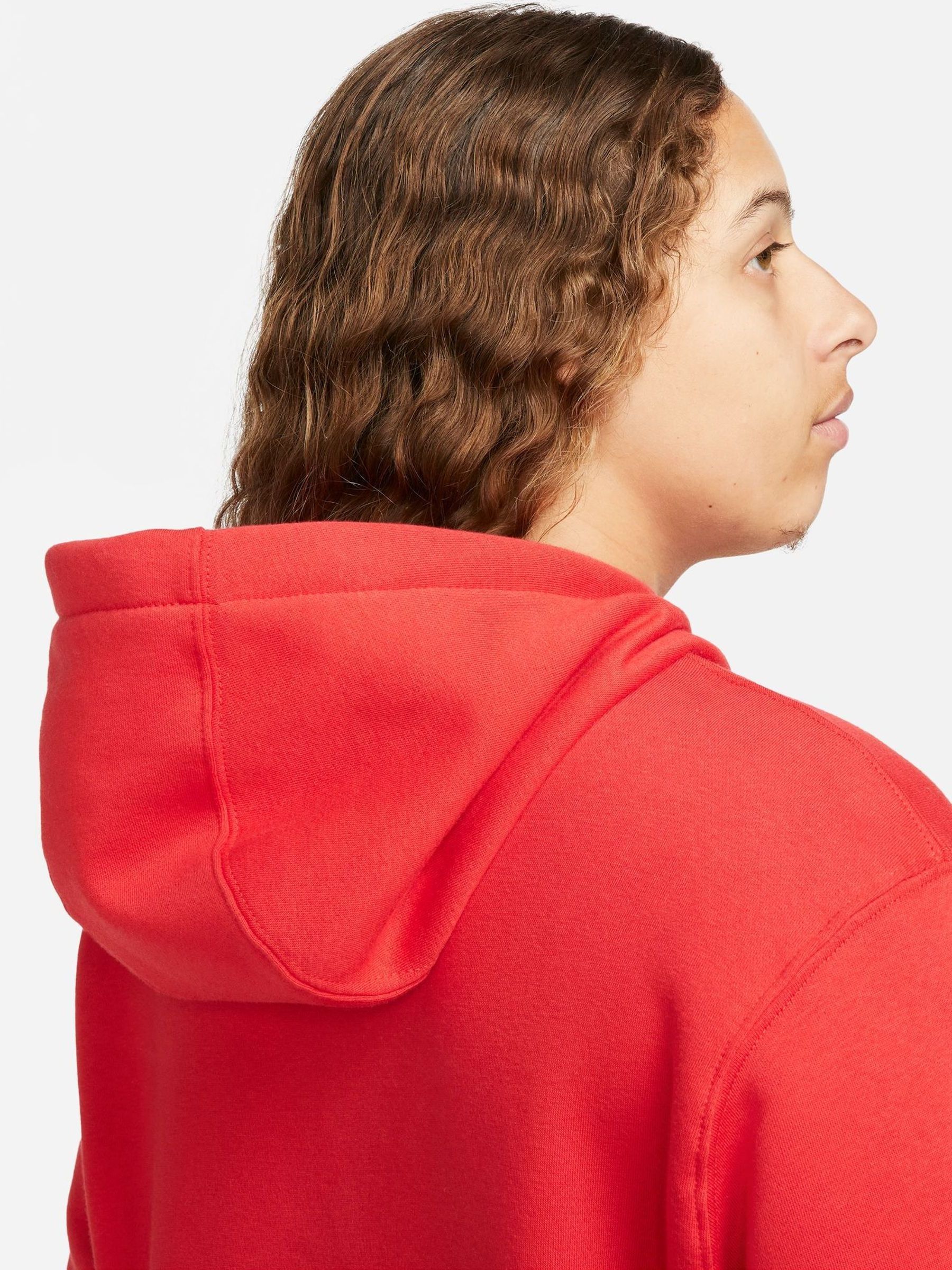 Buy Nike University Red Club Pullover Hoodie from Next Luxembourg