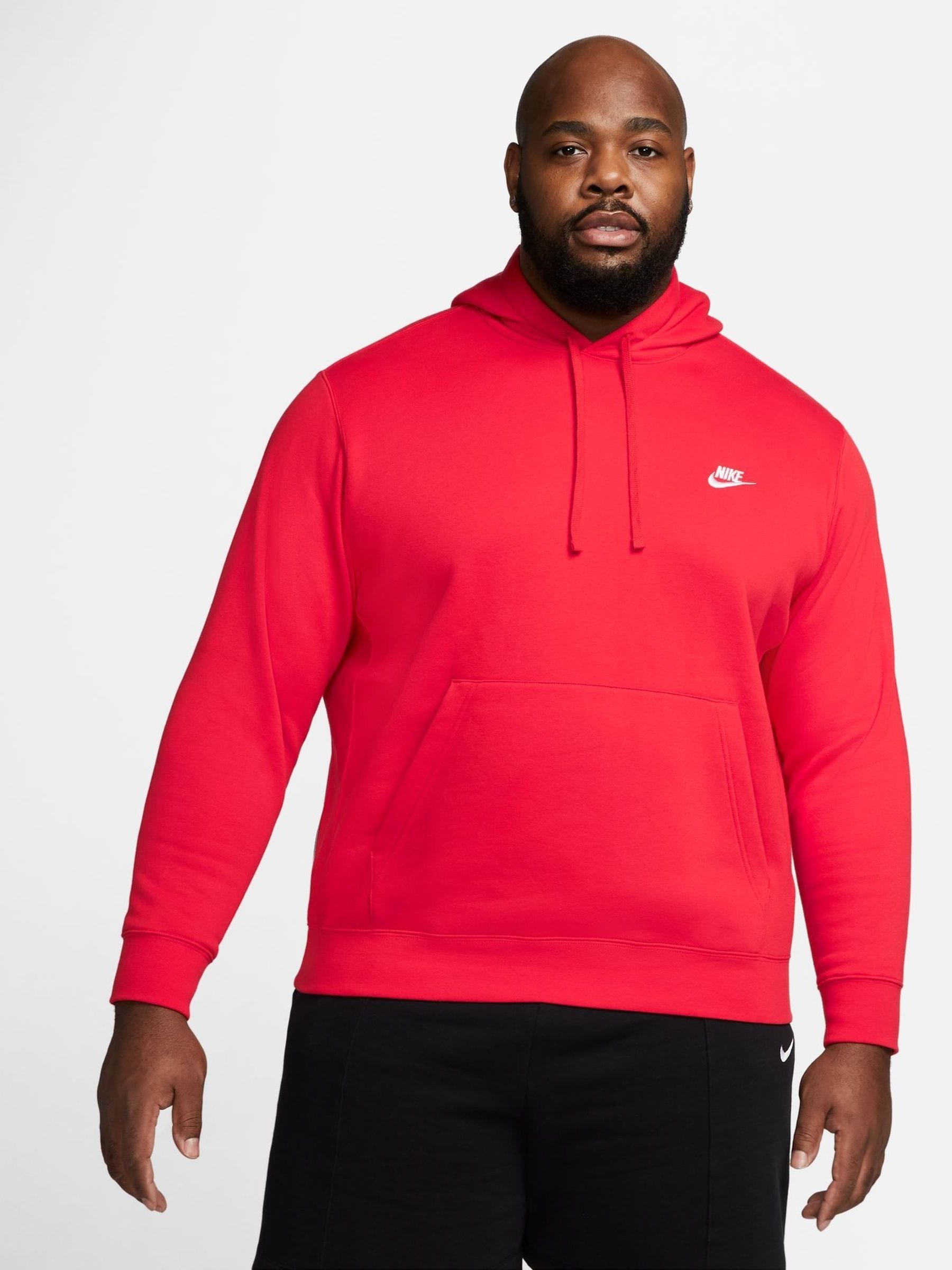 Nike hoodie university red discount