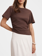 Forever New Brown Saskia Boxy T-Shirt - Image 3 of 5