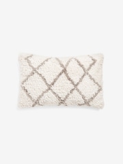 Natural Geometric Berber Rectangular Cushion - Image 4 of 5