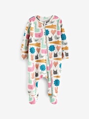 KIDLY Organic Zip 100% Cotton Sleepsuit - Image 1 of 5