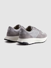 Unseen Footwear Suede Trinity Stamp Trainers - Image 4 of 5