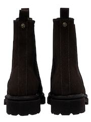 Ravel Brown Suede Leather Chelsea Ankle Boots On A Cleated Sole - Image 3 of 4