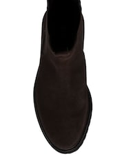 Ravel Brown Suede Leather Chelsea Ankle Boots On A Cleated Sole - Image 4 of 4