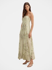 Forever New Green Kimora Strapless Midi Dress - Image 4 of 4