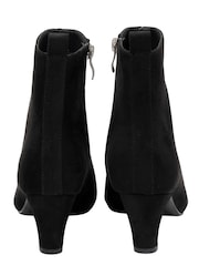 Ravel Black Chisel Toe Faux Suede Chelsea Ankle Boots With A Shaped Heel - Image 3 of 4