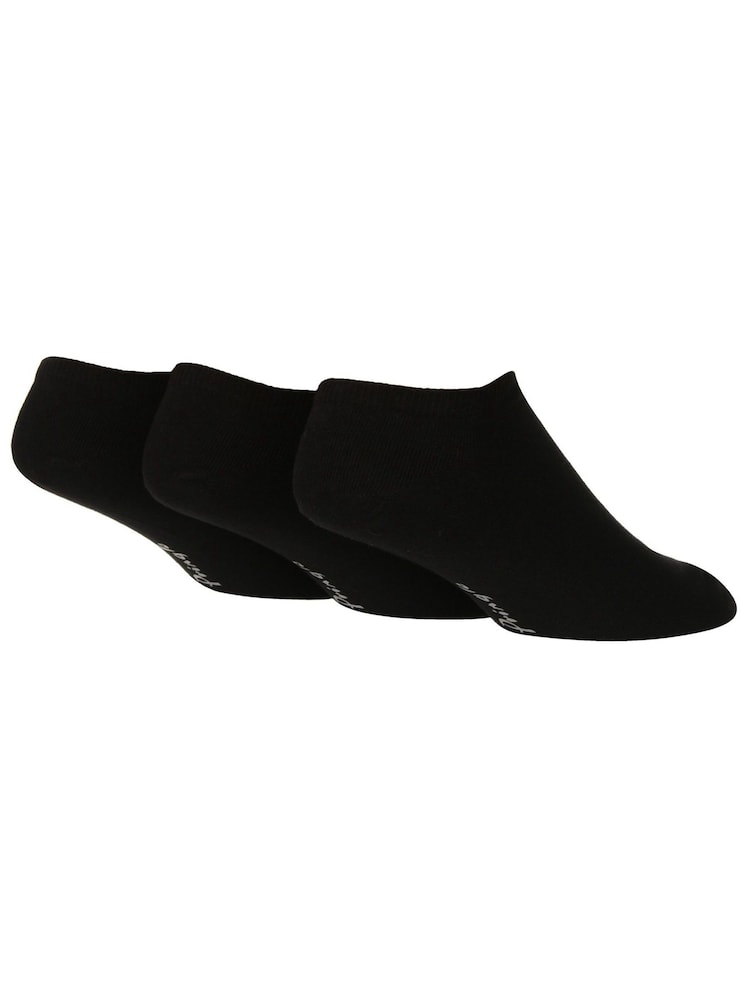 Schwarz - Pringle niedrig geschnittene Sneaker-Socken, 3er-Packung - Bild 1 von 5 Schwarz - Pringle niedrig geschnittene Sneaker-Socken, 3er-Packung - Bild 1 von 5