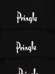 Черный - Pringle Низкопрофильные лайнеры для тренировок носки 3 набор - Изображение 5 из 5