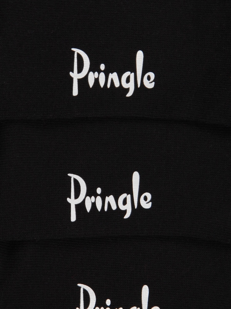 Черный - Pringle Низкопрофильные лайнеры для тренировок носки 3 набор - Изображение 5 из 5