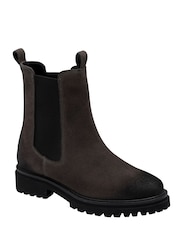 Ravel Suede Leather Chelsea Ankle On A Cleated Sole Boots - 4এর মধ্যে 1 ছবি