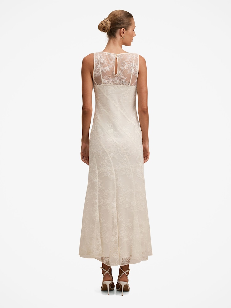 Forever New Cream Jenna Panelled Lace Dress - Image 2 of 4 Forever New Cream Jenna Panelled Lace Dress - Image 2 of 4