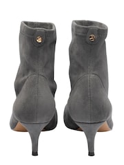Ravel Grey Ankle Sock Boot On A Kitten Heels - Image 4 of 4