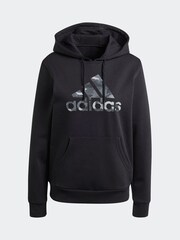 Schwarz - adidas Camo-Sweatshirt mit Kapuze - Bild 7 von 7