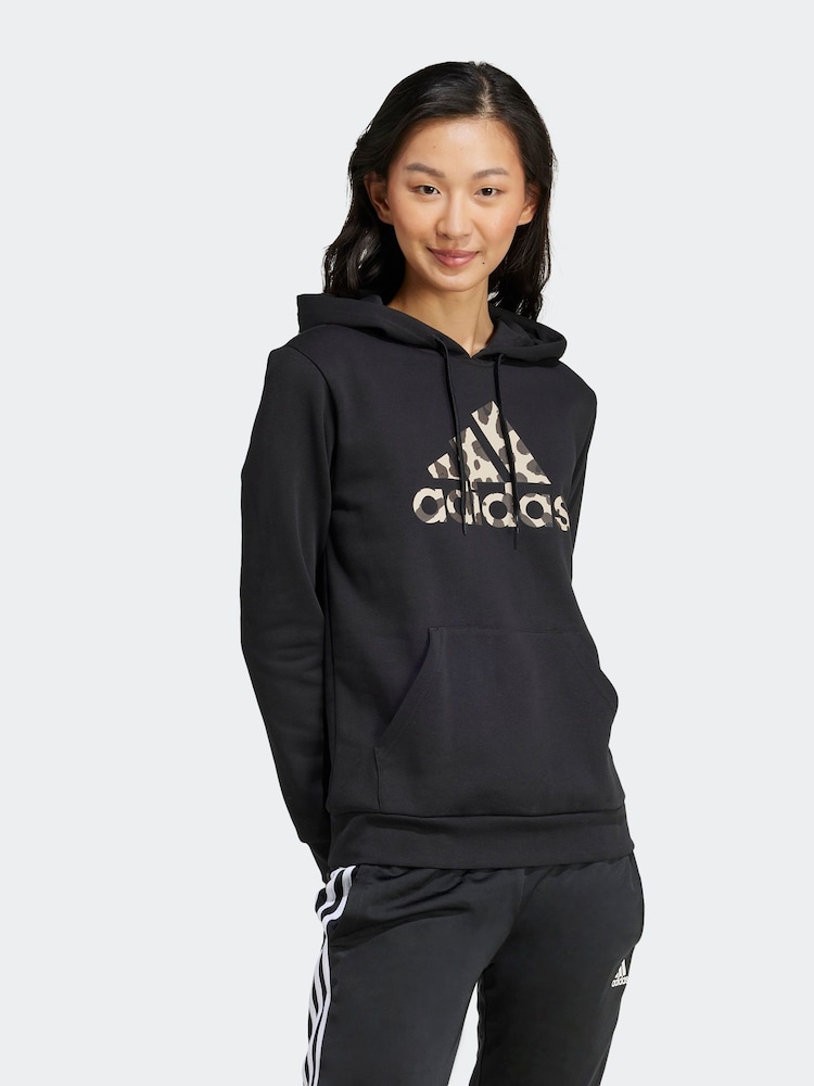 adidas Black Animal Hoodie - Image 1 of 7