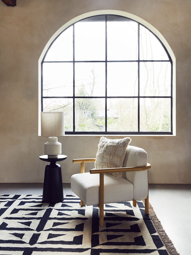French Connection Cream Kari Teddy Boucle Chair - Image 1 of 8