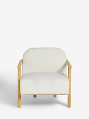 French Connection Cream Kari Teddy Boucle Chair - Image 3 of 8