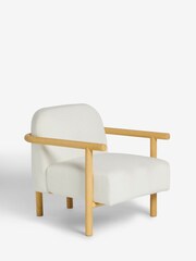 French Connection Cream Kari Teddy Boucle Chair - Image 5 of 8