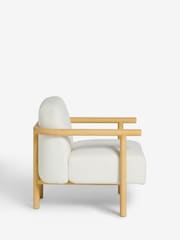 French Connection Cream Kari Teddy Boucle Chair - Image 6 of 8