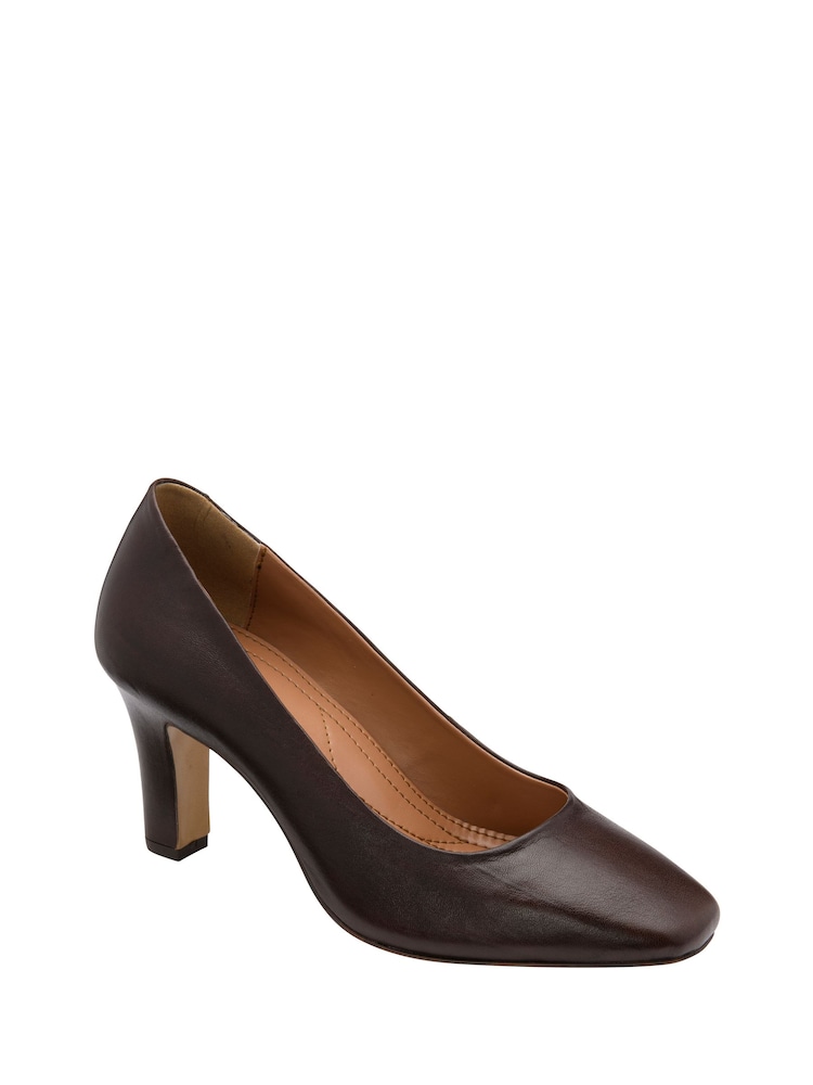 Ravel Leather Court Shoe On A Shaped Heels - Slika 1 od 2