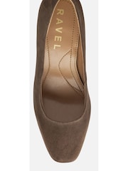 Ravel Suede Leather Court Shoe On A Shaped Heels - Immagine 4 di 4