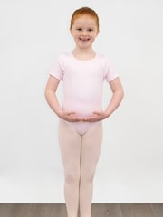 Розовый - Балетный купальник с короткими рукавами Danskin Saute - Изображение 1 из 6