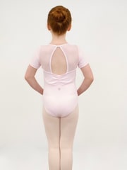 Розовый - Балетный купальник с короткими рукавами Danskin Saute - Изображение 2 из 6