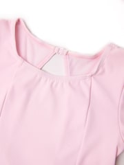 Розовый - Балетный купальник с короткими рукавами Danskin Saute - Изображение 5 из 6