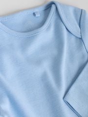 Blue 5 Pack Baby Long Sleeve Bodysuits - Image 11 of 12