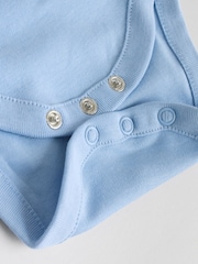 Blue 5 Pack Baby Long Sleeve Bodysuits - Image 12 of 12