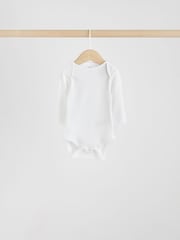 Blue 5 Pack Baby Long Sleeve Bodysuits - Image 8 of 12