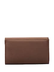 Geantă tip clutch din satin cu pietre cu aspect de diamant Ravel - Imaginea 2 din 4
