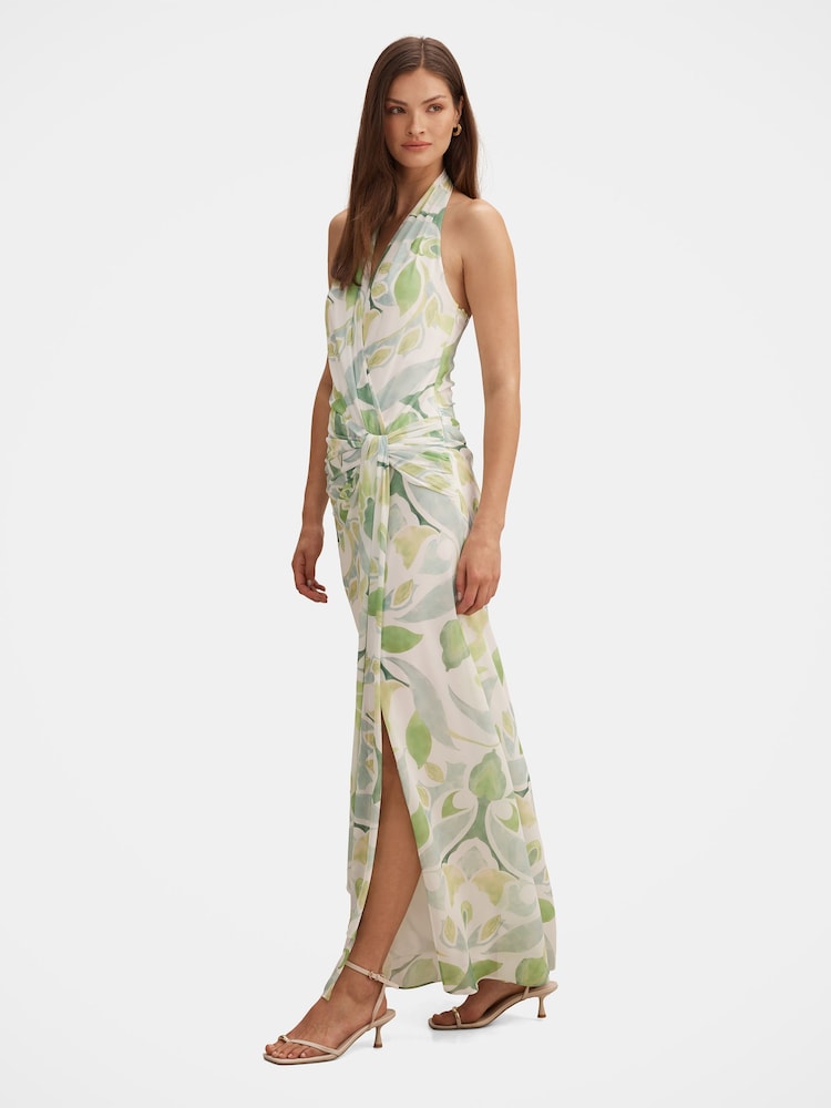 Forever New Green Cartia Wrap Maxi Dress - Image 4 of 4