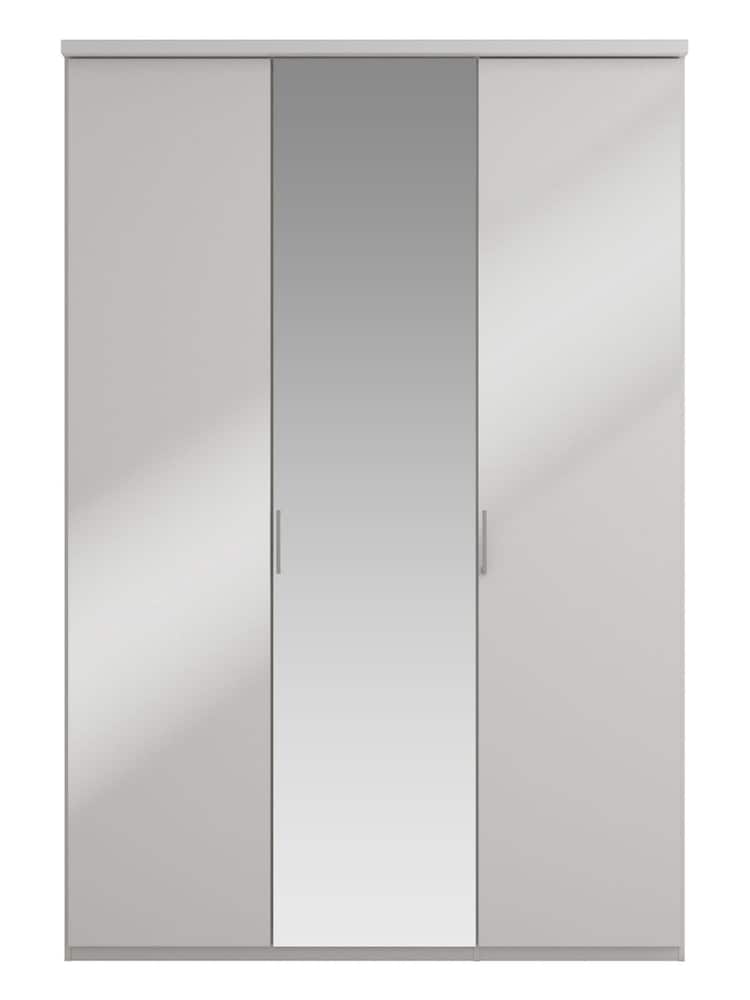 Wiemann Peyton Grey Glass and Mirror Semi Fitted Triple Wardrobe - Image 2 of 4
