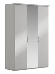 Wiemann Peyton Grey Glass and Mirror Semi Fitted Triple Wardrobe - Image 3 of 4