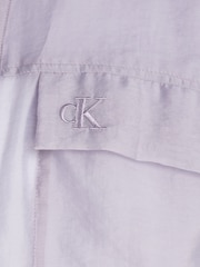 Calvin Klein Jeans Purple Sheer Long Sleeve Shirt - Image 6 of 6
