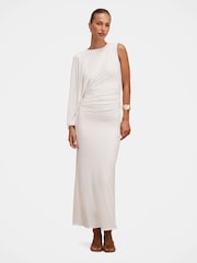 Forever New White Fleur Cape Shoulder Maxi Dress - Image 1 of 4