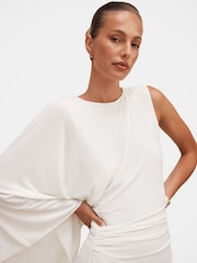Forever New White Fleur Cape Shoulder Maxi Dress - Image 3 of 4