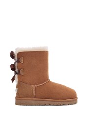 UGG Tan Brown Bailey Bow II Boots - Image 1 of 6