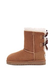 UGG Tan Brown Bailey Bow II Boots - Image 3 of 6