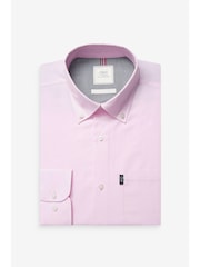 Light Pink Slim Fit Button Down Easy Iron Oxford Shirt - Image 5 of 7