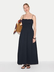 Bleu - Jigsaw Cotton Pique Sundress - Image 4 sur 7