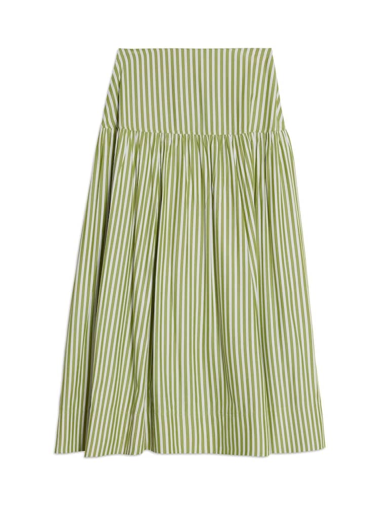 Albaray Green Stripe Drop Waist Skirt - Image 5 of 5 Albaray Green Stripe Drop Waist Skirt - Image 5 of 5