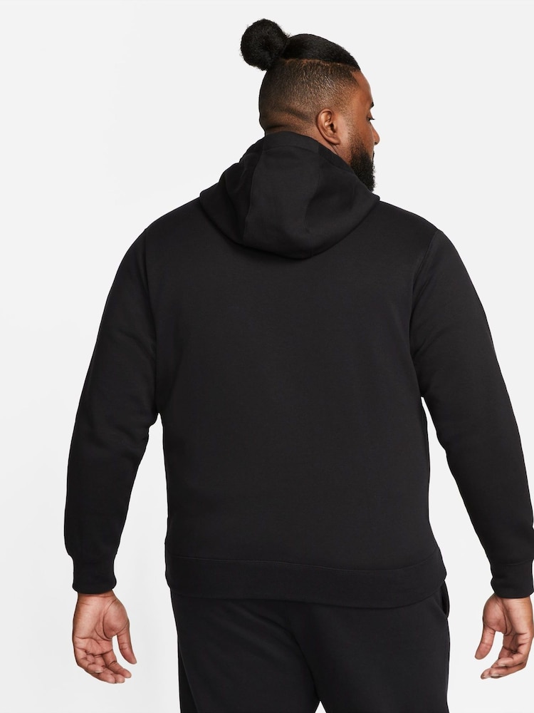 Negro - Sudadera con capucha con cremallera Club de Nike - Imagen 2 de 8