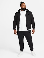 Negro - Sudadera con capucha con cremallera Club de Nike - Imagen 3 de 8