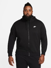 Negro - Sudadera con capucha con cremallera Club de Nike - Imagen 4 de 8