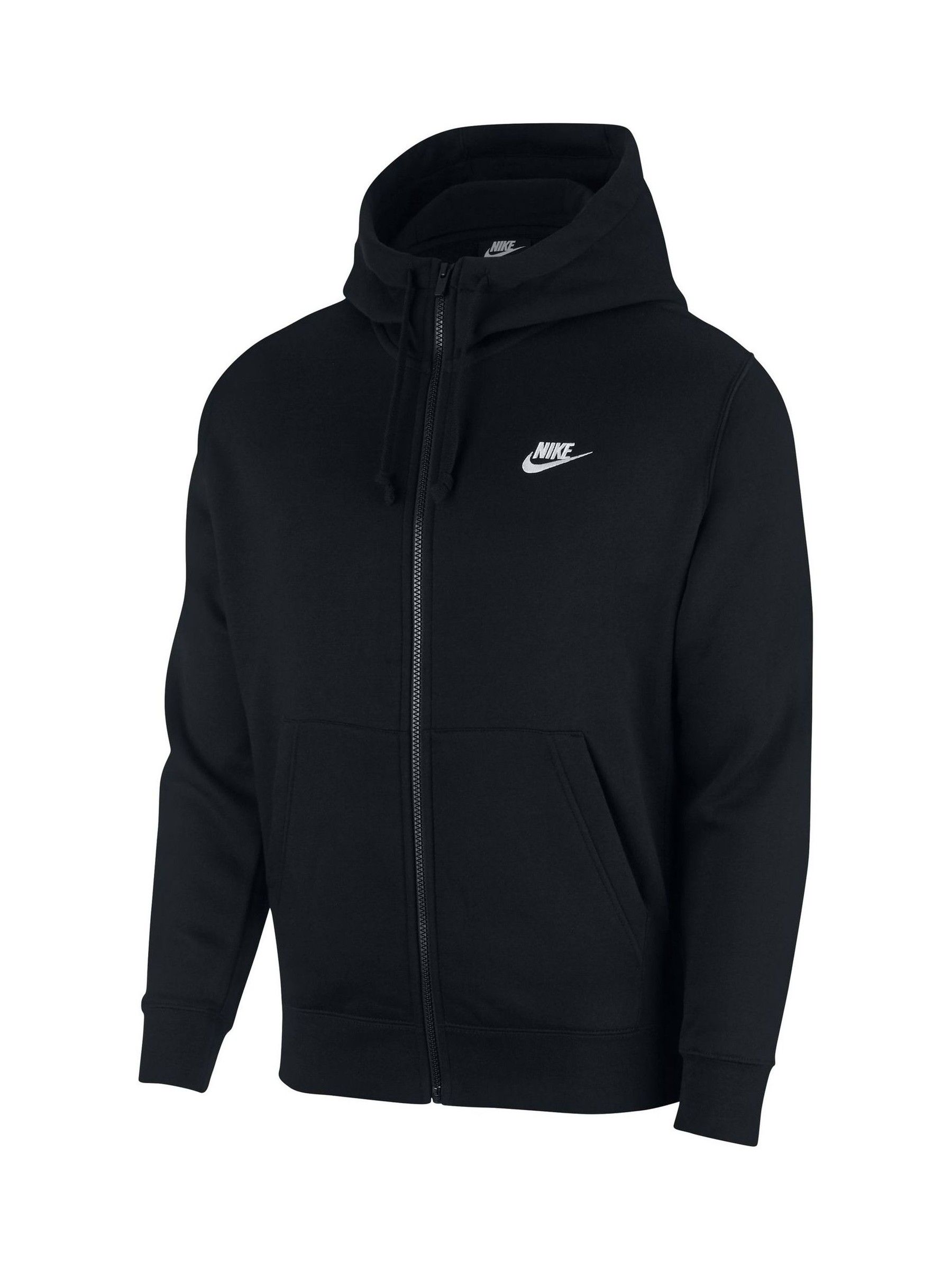 Buy Nike Black Club Zip Up Hoodie from Next Lithuania Buy Nike Black Club Zip Up Hoodie from Next Lithuania