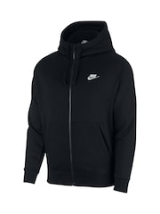 Negro - Sudadera con capucha con cremallera Club de Nike - Imagen 6 de 8