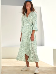 Aspiga Cream Demi Long Sleeve Wrap Dress - Image 1 of 5