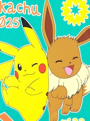 Character Green 100% Cotton Pokemon Pikachu and Eevee Pyjamas - Image 4 of 10